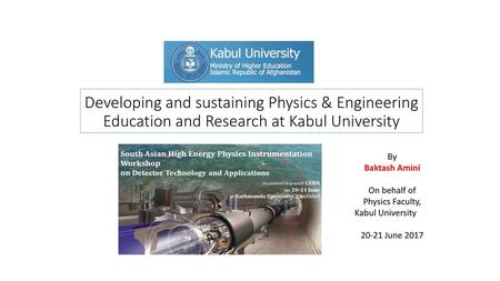 Physics Faculty, Kabul University