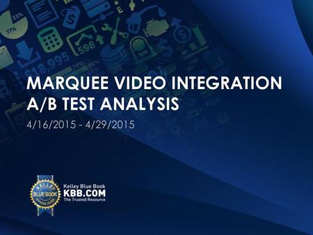 Marquee Video Integration A/B test analysis