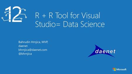 R + R Tool for Visual Studio= Data Science