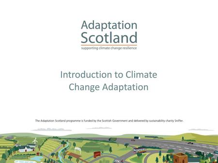 Introduction to Climate Change Adaptation