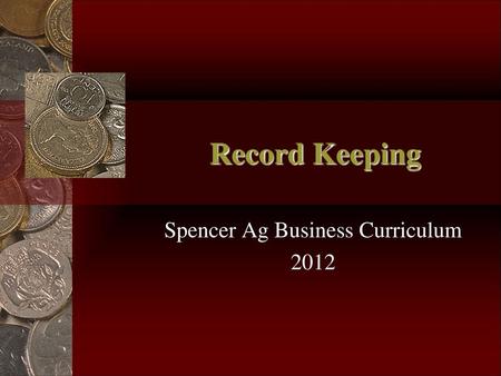 Spencer Ag Business Curriculum 2012