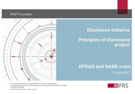 Disclosure Initiative Principles of Disclosure