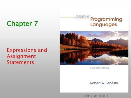 Expressions and Assignment Statements