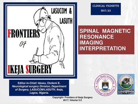 Copyright- Frontiers of Ikeja Surgery 2017; Volume 3:2