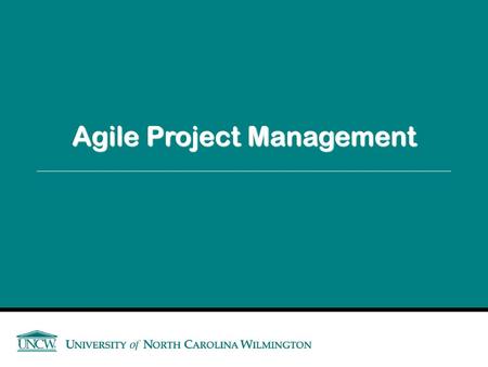 Agile Project Management