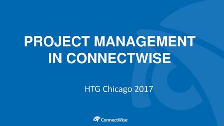 Project Management In Connectwise