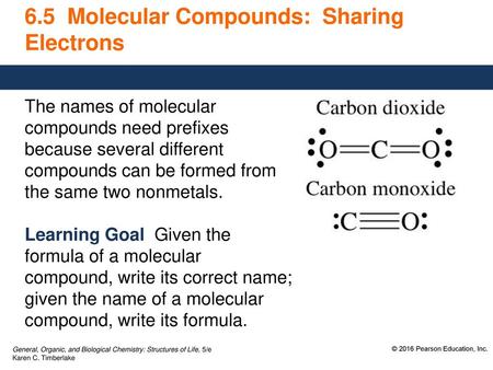 6.5 Molecular Compounds: Sharing Electrons