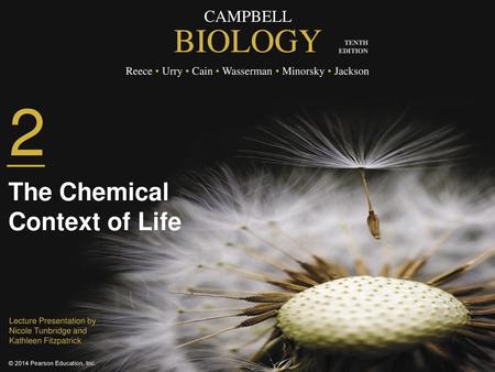 The Chemical Context of Life