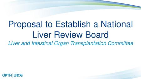 Proposal to Establish a National Liver Review Board