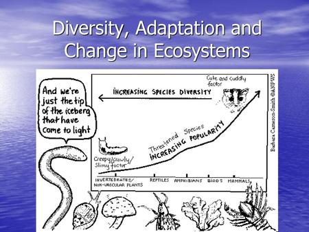 Diversity, Adaptation and Change in Ecosystems