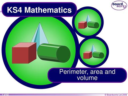 Perimeter, area and volume