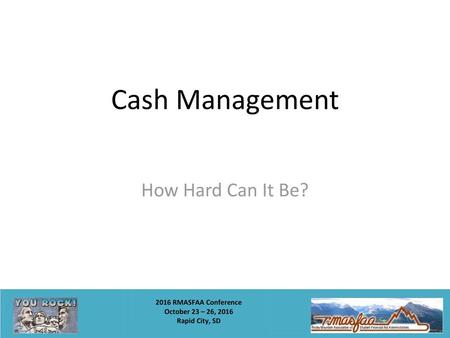 Cash Management How Hard Can It Be?.