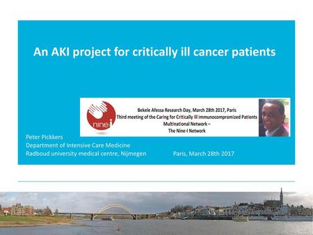 An AKI project for critically ill cancer patients