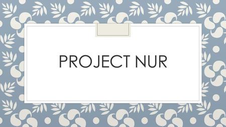 Project nur.