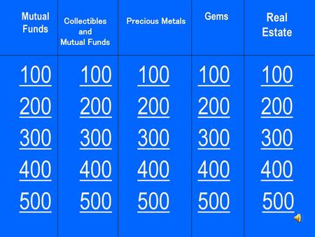 Mutual Funds Gems Real Estate Collectibles and Mutual Funds