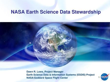 NASA Earth Science Data Stewardship