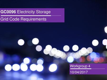 GC0096 Electricity Storage Grid Code Requirements