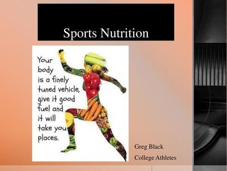 Greg Black College Athletes