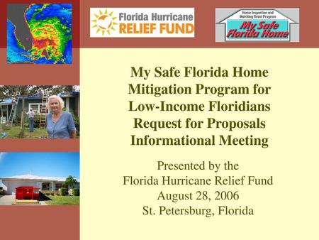 Mitigation Program for Low-Income Floridians Informational Meeting