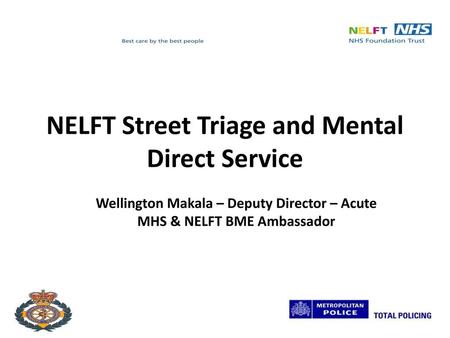 NELFT Street Triage and Mental Direct Service