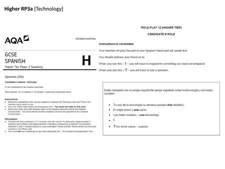 Higher RP3a [Technology]