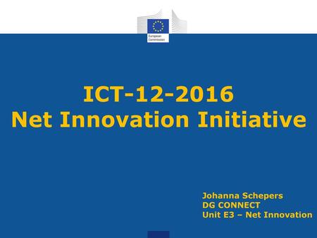 ICT Net Innovation Initiative