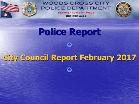 Police Report  City Council Report February 2017 