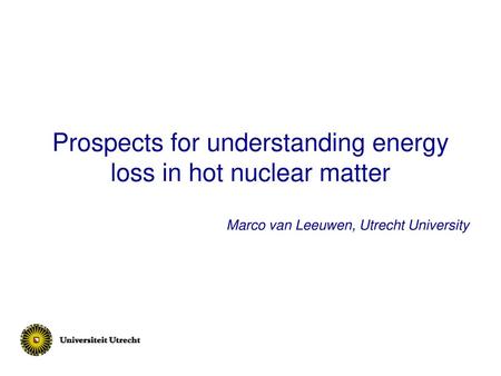 Prospects for understanding energy loss in hot nuclear matter