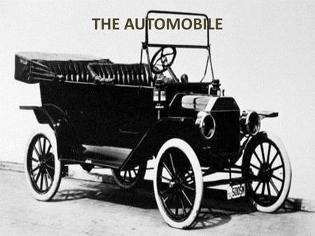 THE AUTOMOBILE.