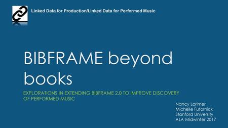 Linked Data for Production/Linked Data for Performed Music