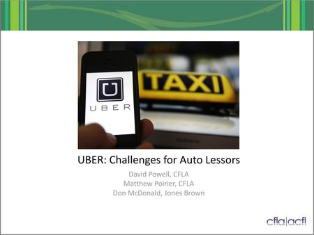 UBER UBER: Challenges for Auto Lessors