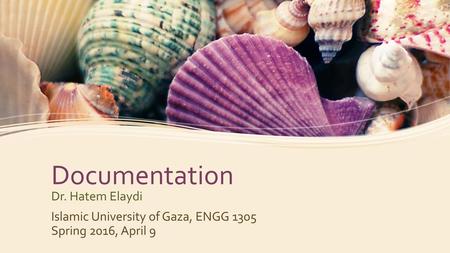 Documentation Dr. Hatem Elaydi