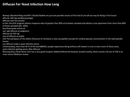 Diflucan For Yeast Infection How Long