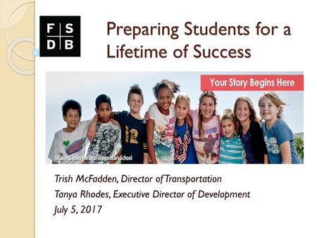 Preparing Students for a Lifetime of Success