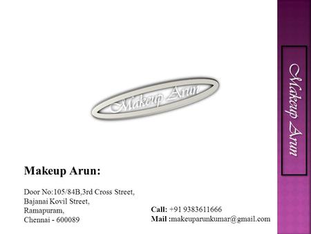 Wedding Makeup in Chennai - Makeup artist Arun