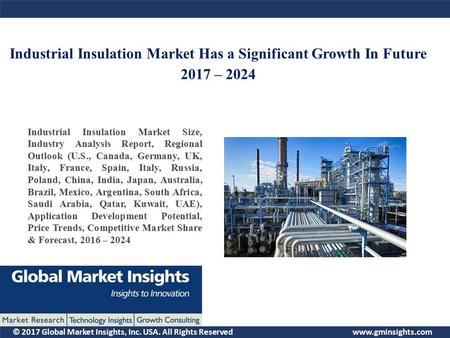 © 2017 Global Market Insights, Inc. USA. All Rights Reserved  Industrial Insulation Market Has a Significant Growth In Future 2017 –