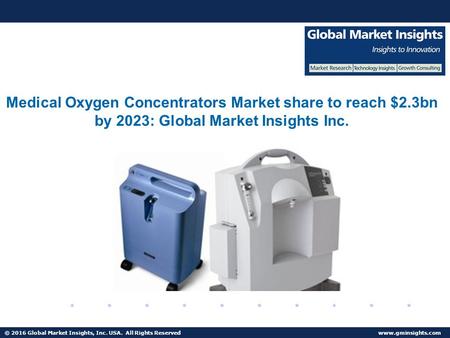 Medical Oxygen Concentrators Market to grow at a CAGR of 10% from 2016 to 2023