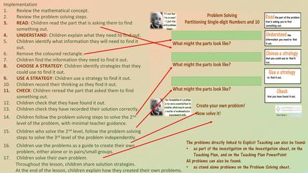 Implementation Review the mathematical concept.