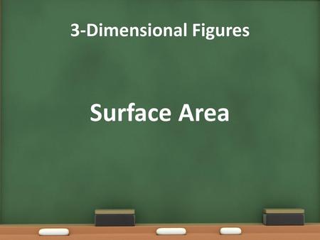 3-Dimensional Figures Surface Area.