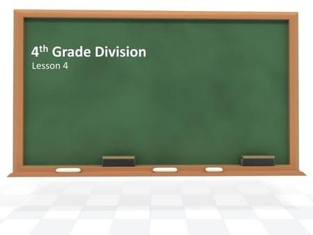 4th Grade Division Lesson 4.