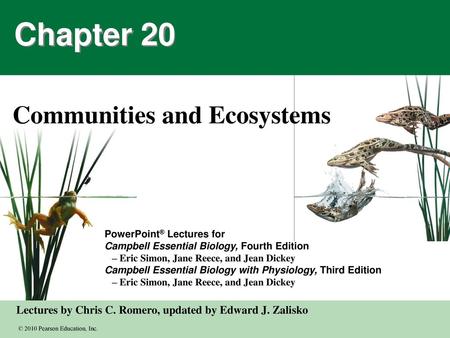 Communities and Ecosystems