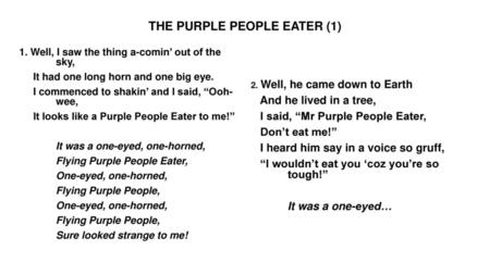 THE PURPLE PEOPLE EATER (1)