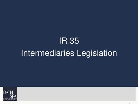 Intermediaries Legislation