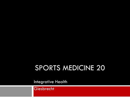 Integrative Health Giesbrecht