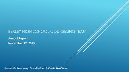 Bexley High School Counseling Team