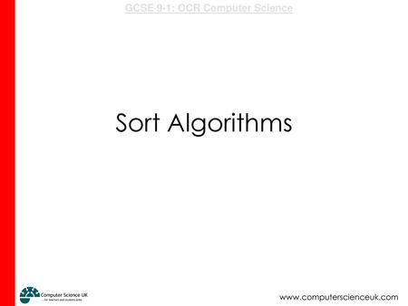 Sort Algorithms.