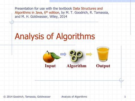 Analysis of Algorithms