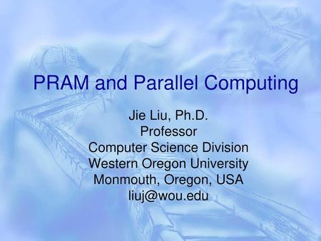 PRAM and Parallel Computing