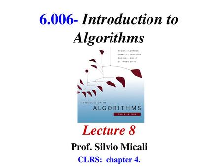 Introduction to Algorithms