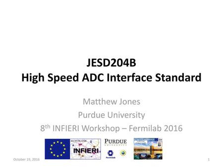 JESD204B High Speed ADC Interface Standard